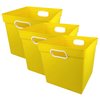 Romanoff Cube Bin, Yellow, 3PK 72503